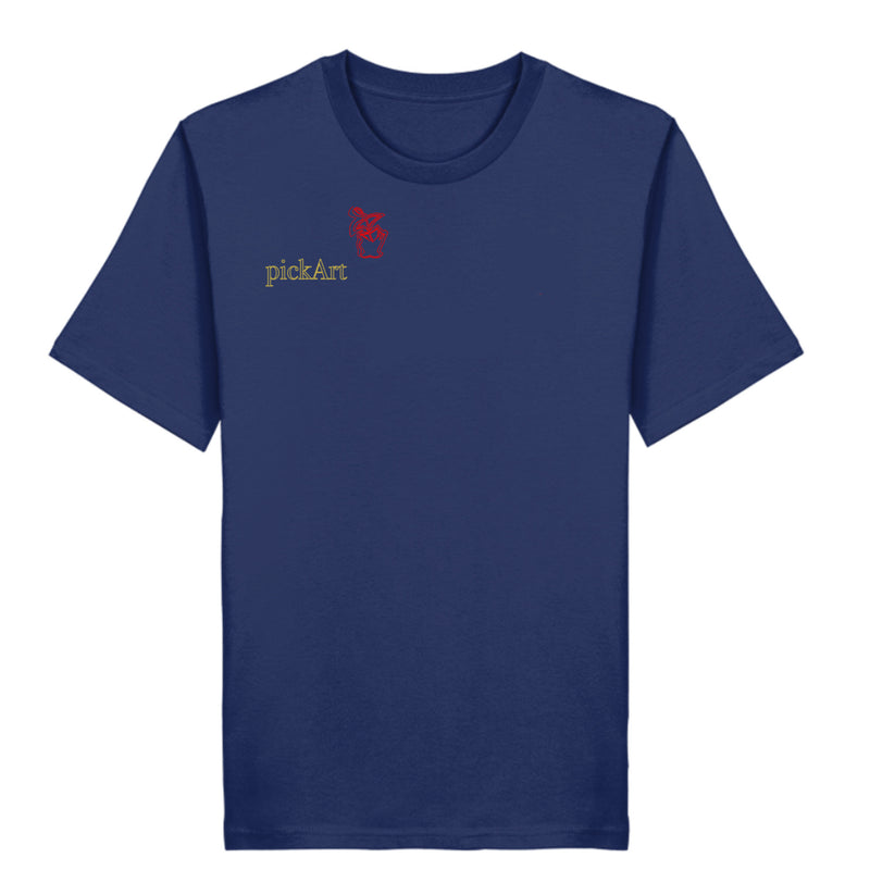 Shirt bestickt blau