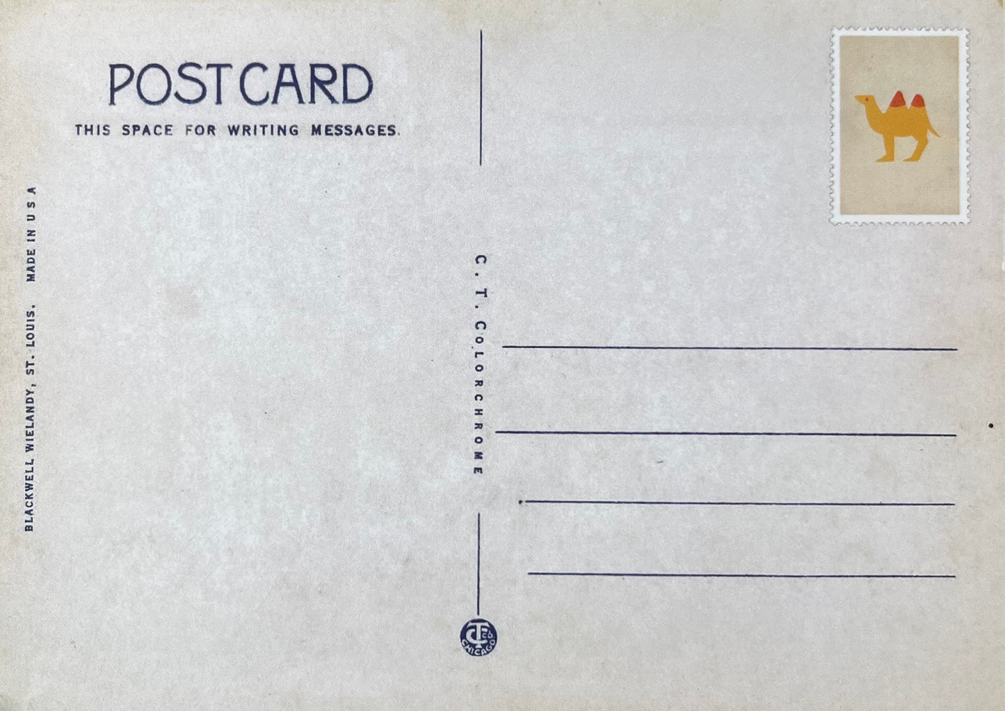 Mann im Mond - Postkarte